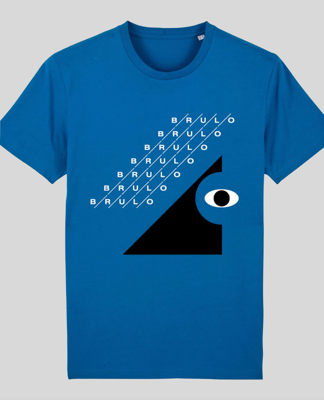 Blue Screen Printed T-Shirt Unisex